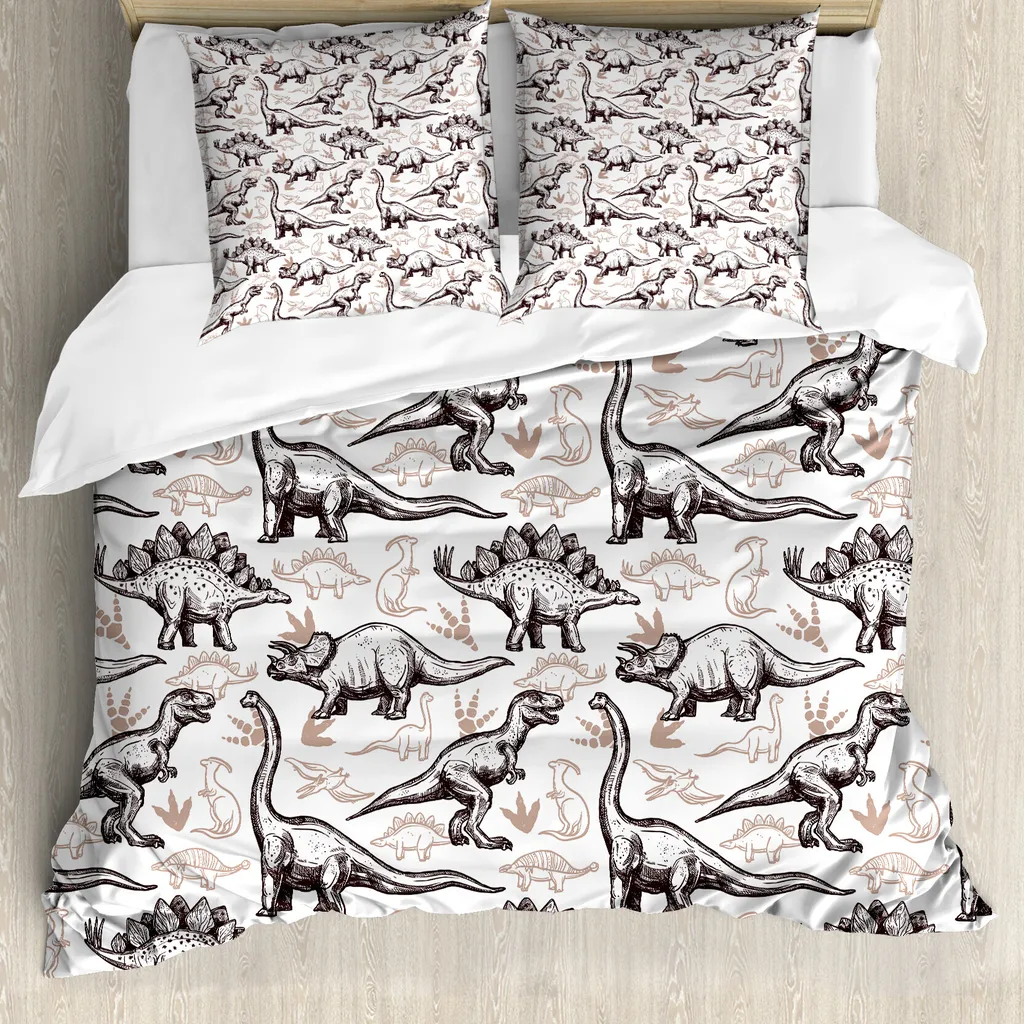 Set Letto ABAKUHAUS Rettile 200x200 - Design Moderno e Antiacaro Marrone