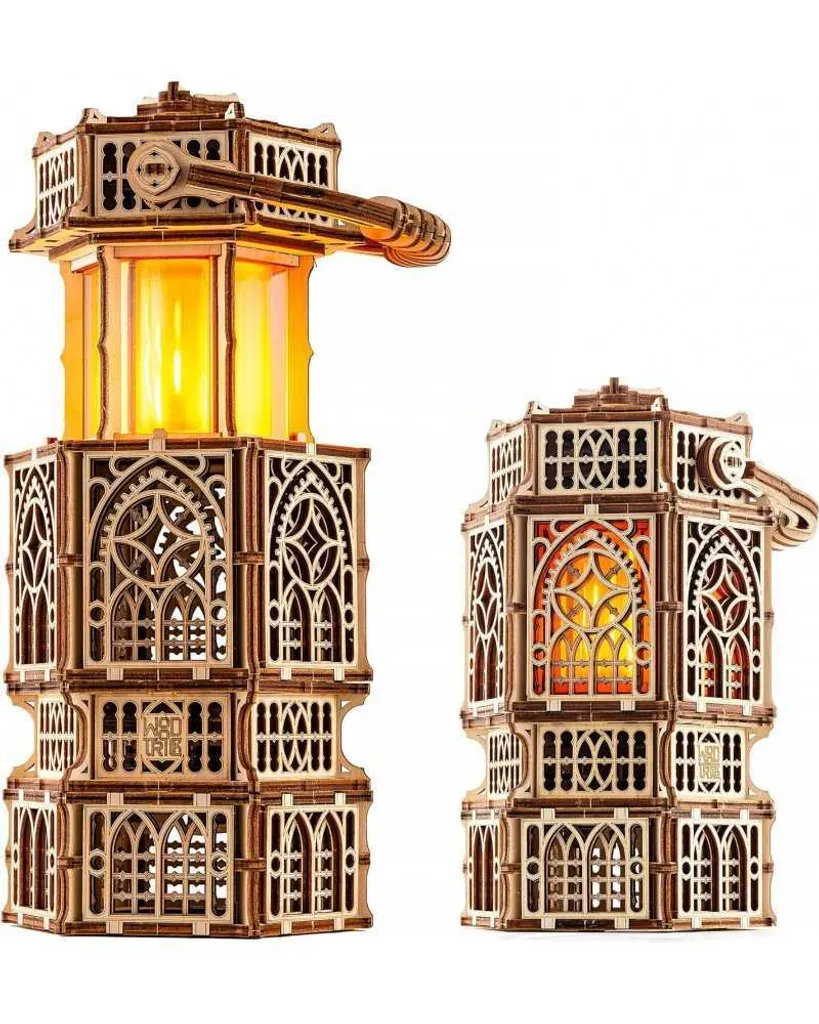 Maquette Lanterne Vintage 3D en bois à monter soi-même de 251 pièces