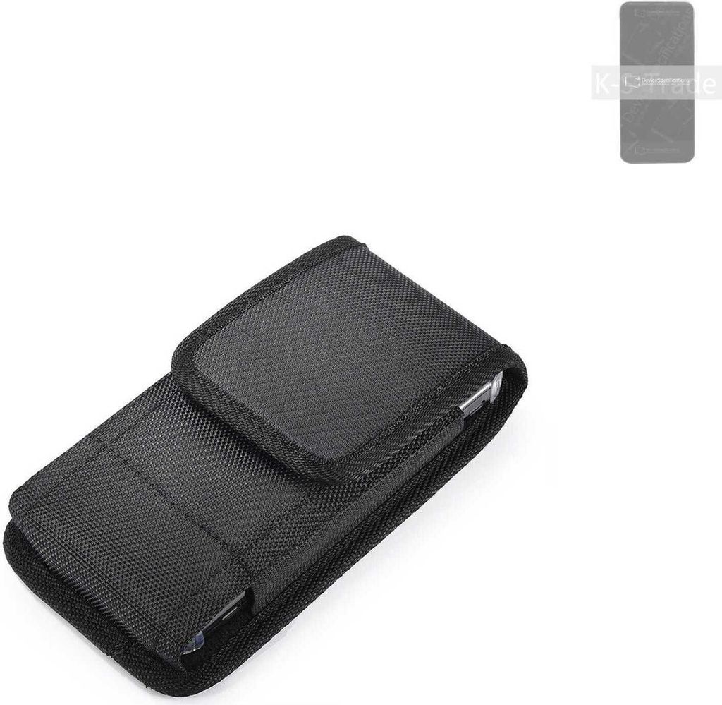 Holster Gürteltasche kompatibel mit HiSense F70 Holster Gürtel Tasche wasserabweisend Handy Hülle Schutz Hülle Outdoor schwarz K-S-Trade