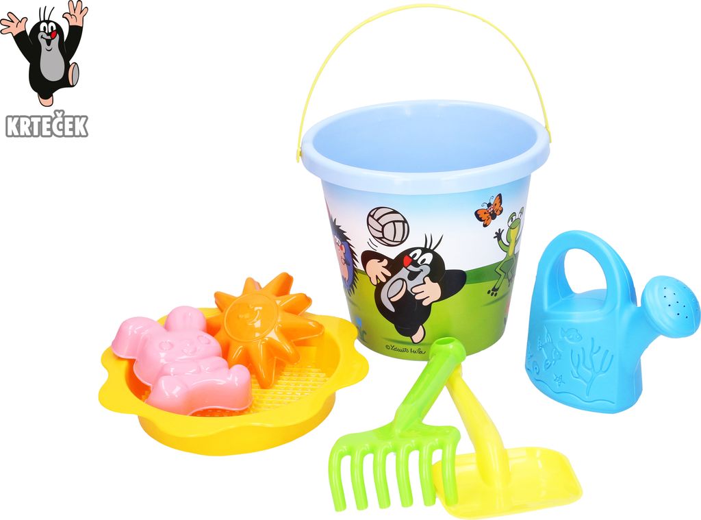 Sandkasten Maulwurf groß 3,5 L blau