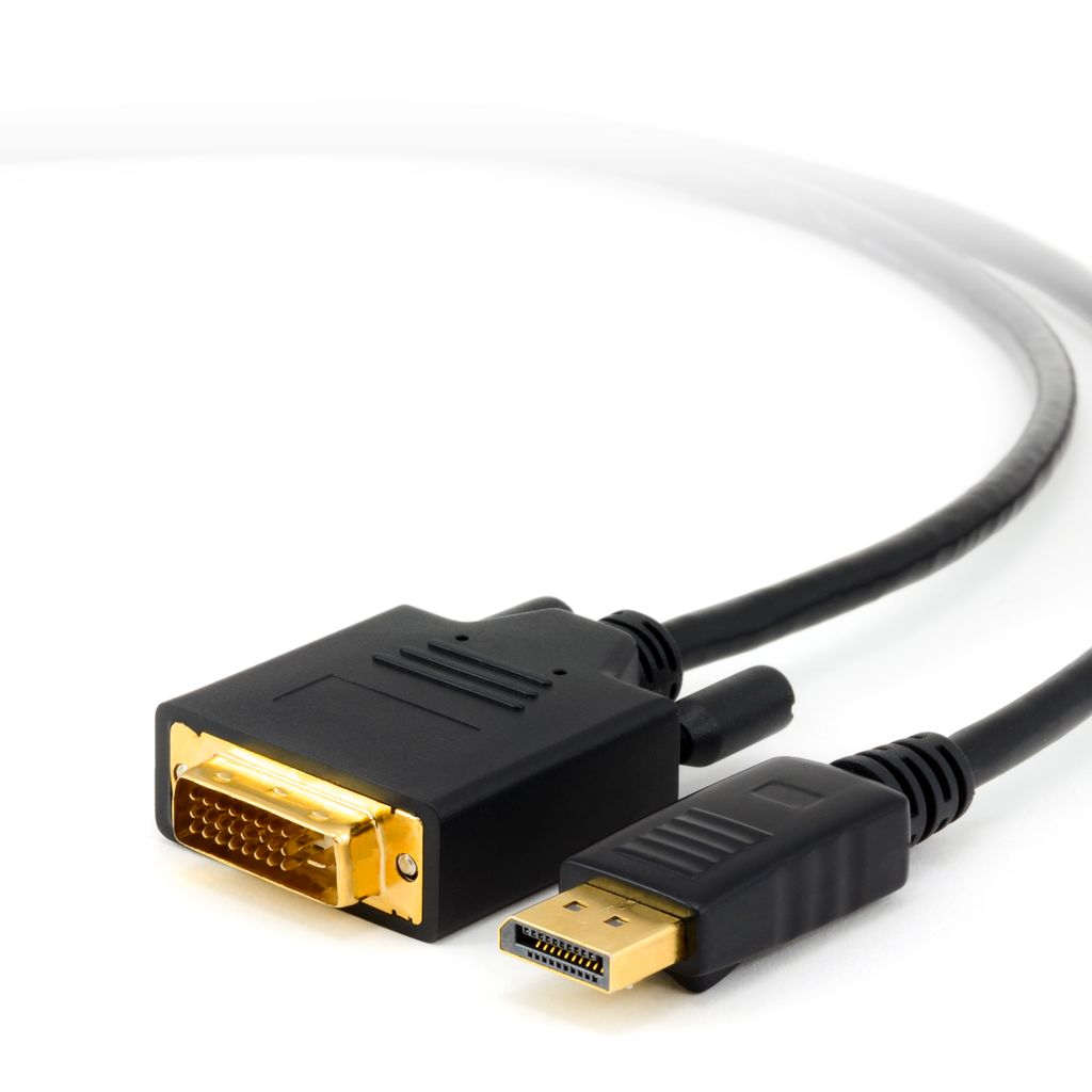 Cavo DisplayPort To DVI 1.8m - 1080p Full HD, Connettori Oro 24k, Per PC E Monitor - Foto 1