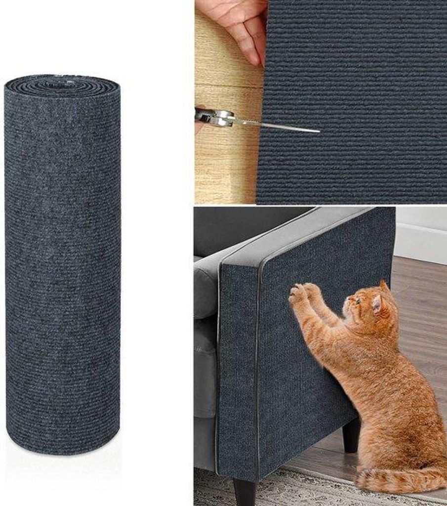 Krabbenschutz für Katzen mit Selbstkleber - Schützt Möbel und Sitzpolster (200x40 cm)