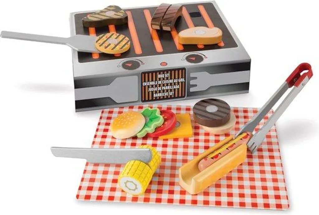 Set de barbecue pour enfants sécurisé fini les brûlures pour jouer