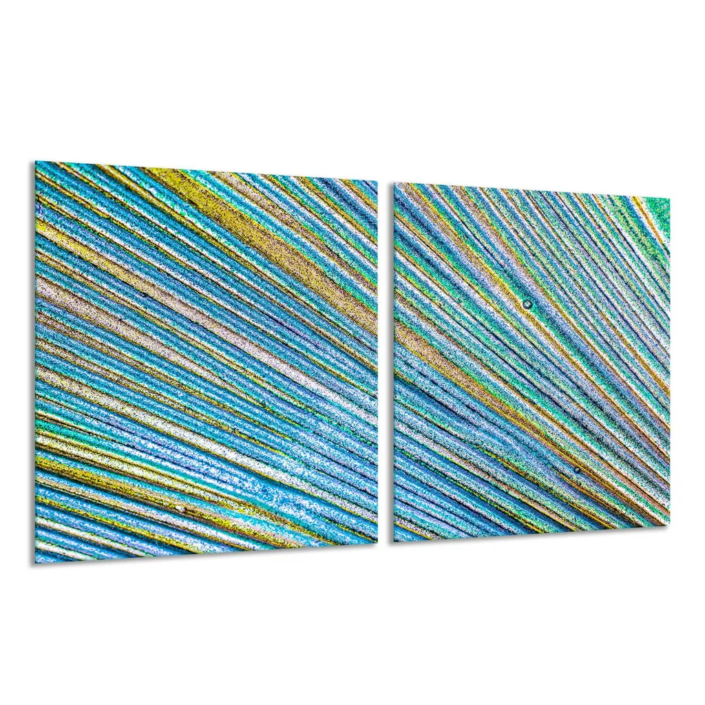 Set 2 Copri Piano Cottura 40x52 cm Astratto | Paraspruzzi Lavabile - 10