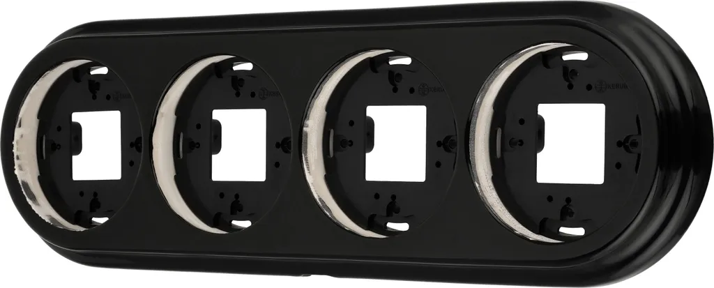 Rénovez sans travaux : cadre 4 volets porcelaine noire saillie QR1