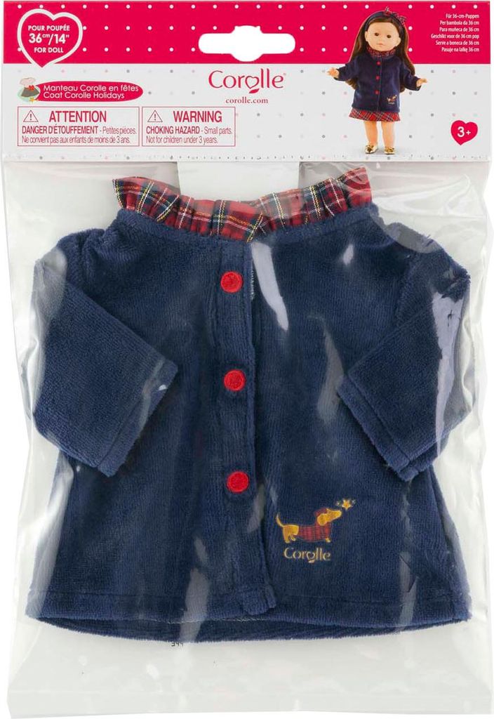 Corolle Puppenjacke dunkelblau 36cm - Puppenkleidung Accessoire