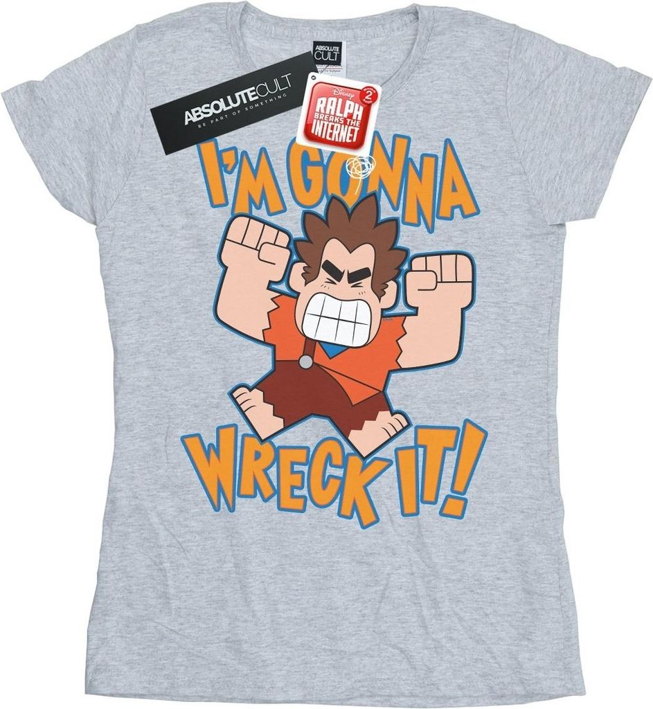 Disney - "Wreck It Ralph I'm Gonna Wreck It" T-Shirt für Damen BI44933 (L) (Grau)