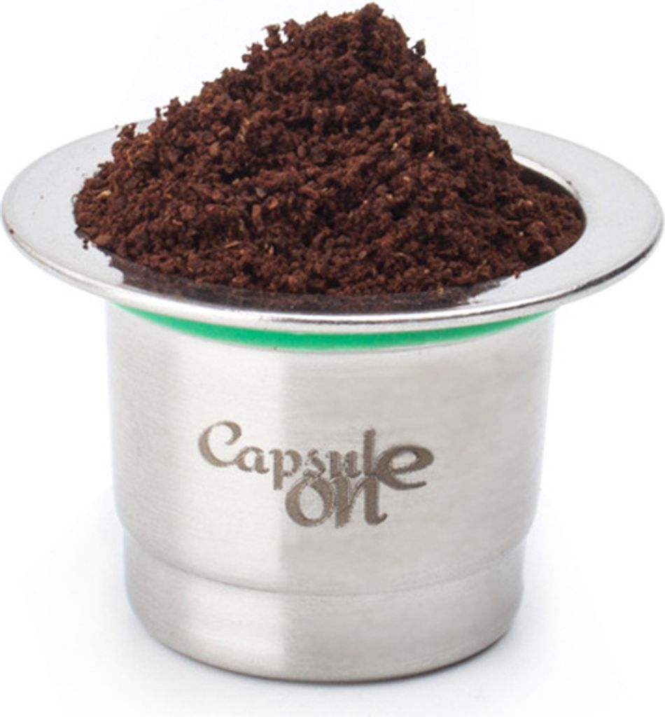 Zwei Anwendungen Fuellbare Kaffeekapseln aus Edelstahl Wiederverwendbarer Kaffeekapselbecherfilter Kompatibel mit Nespresso-Kaffeemaschine