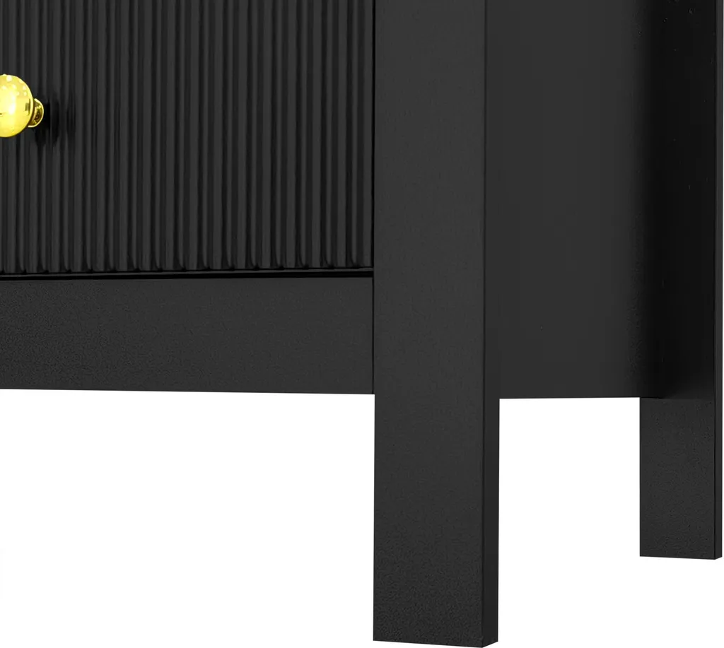 Petit buffet de salon noir pour optimiser l'espace de rangement - 9