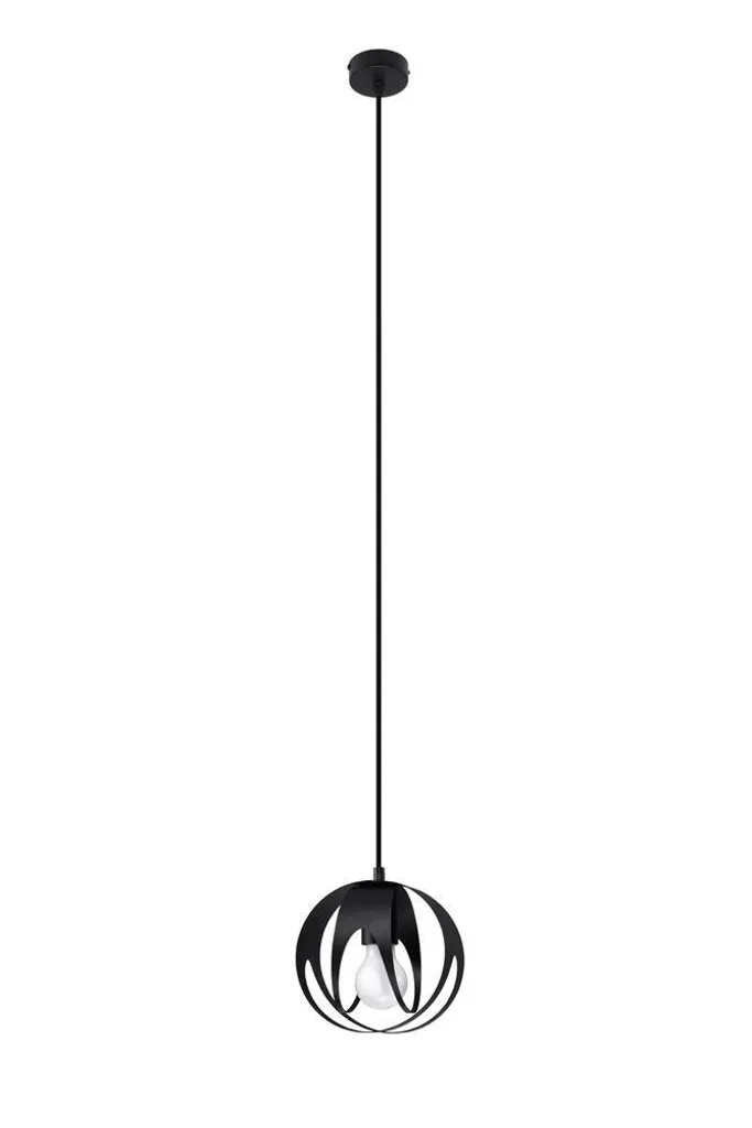 Lampada a Sospensione TULOS 1 Nero Sollux | Design in Acciaio E27