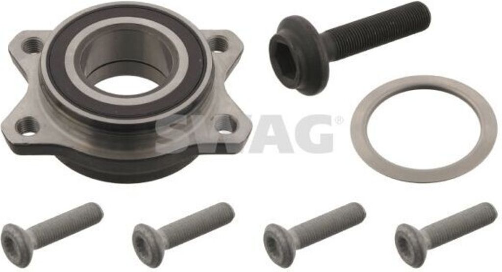 SWAG Radlagersatz Vorne Links Vorne Rechts für AUDI A6 Avant (4F5, C6) Schrägkugellager 85mm 30 92 9844