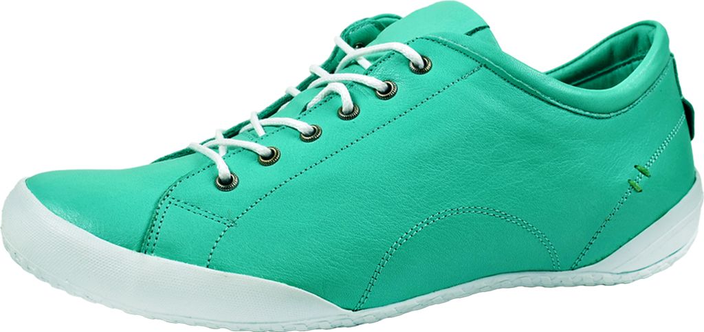 Andrea Conti Damen Schnürschuh Leder Halbschuh Sneaker 0340559, Größe:38 EU, Farbe:Grün