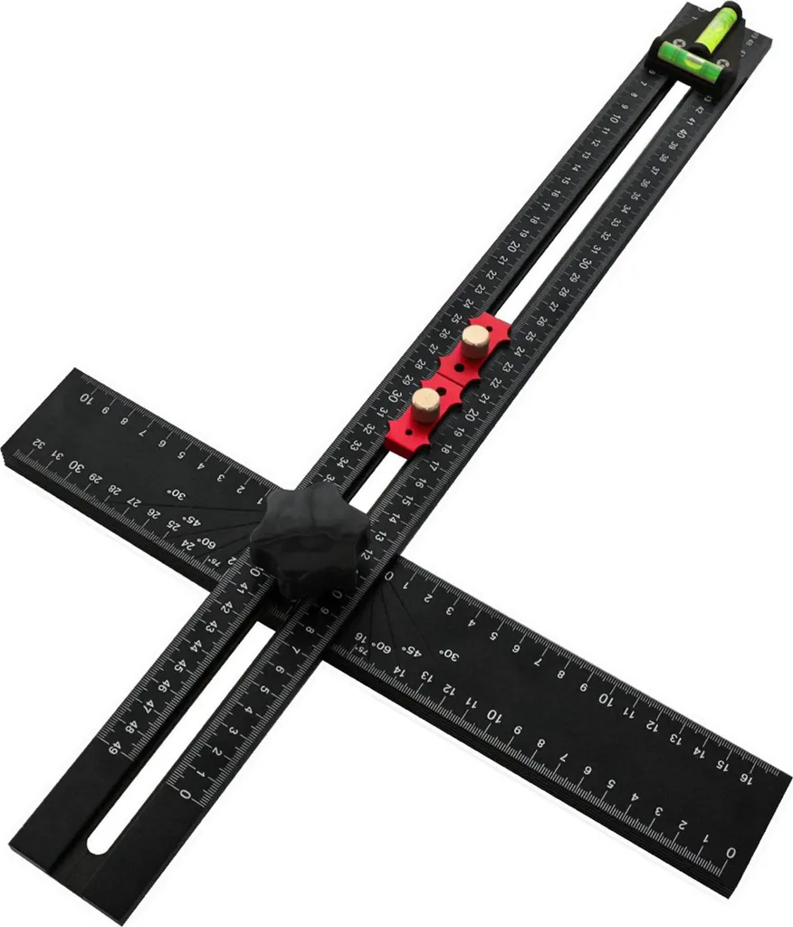 Équerre multi-angles 90°/45° de 54 cm, outil de mesure réglable et précis - 19