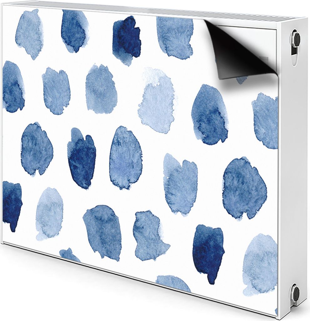 Magnet Verkleidung Abdeckung Heizkörperabdeckung Heizkörperabdeckung 110x60 cm - Punkte, Tinte