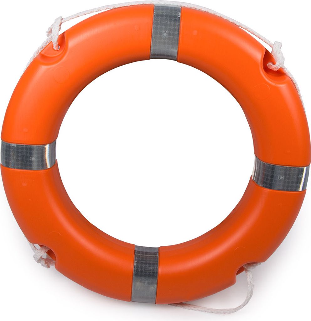 Rettungsring ∅ 64 cm mit Griffleine, Solas, in orange & Produktbild 