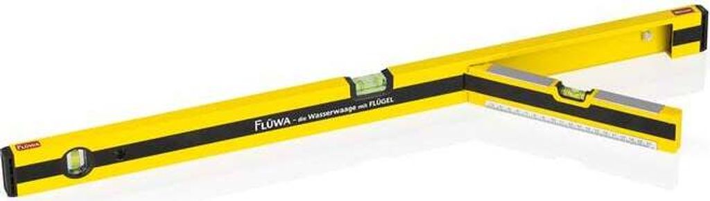 FLÜWA Wasserwaage - 80 cm - schwarz/gelb Produktbild 