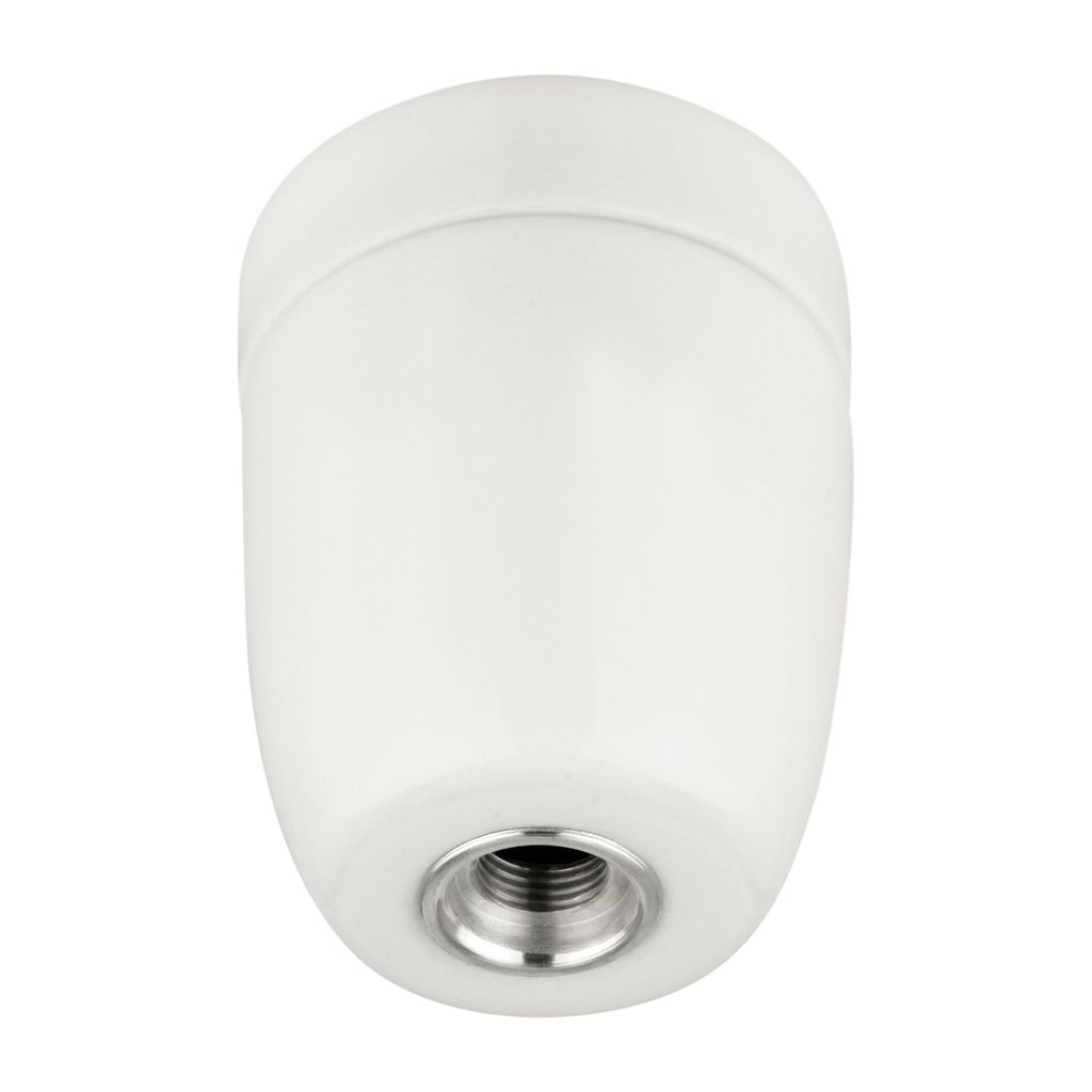 Porzellan Wandfassung E27 Weiß - Retro Lampenfassung Für Innenräume