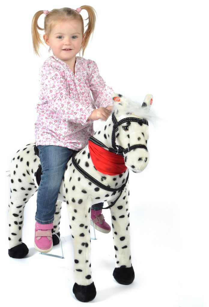 Jolly Stehpferd 75 cm, Plüsch-Fell, handgearbeitet, mit Produktbild 