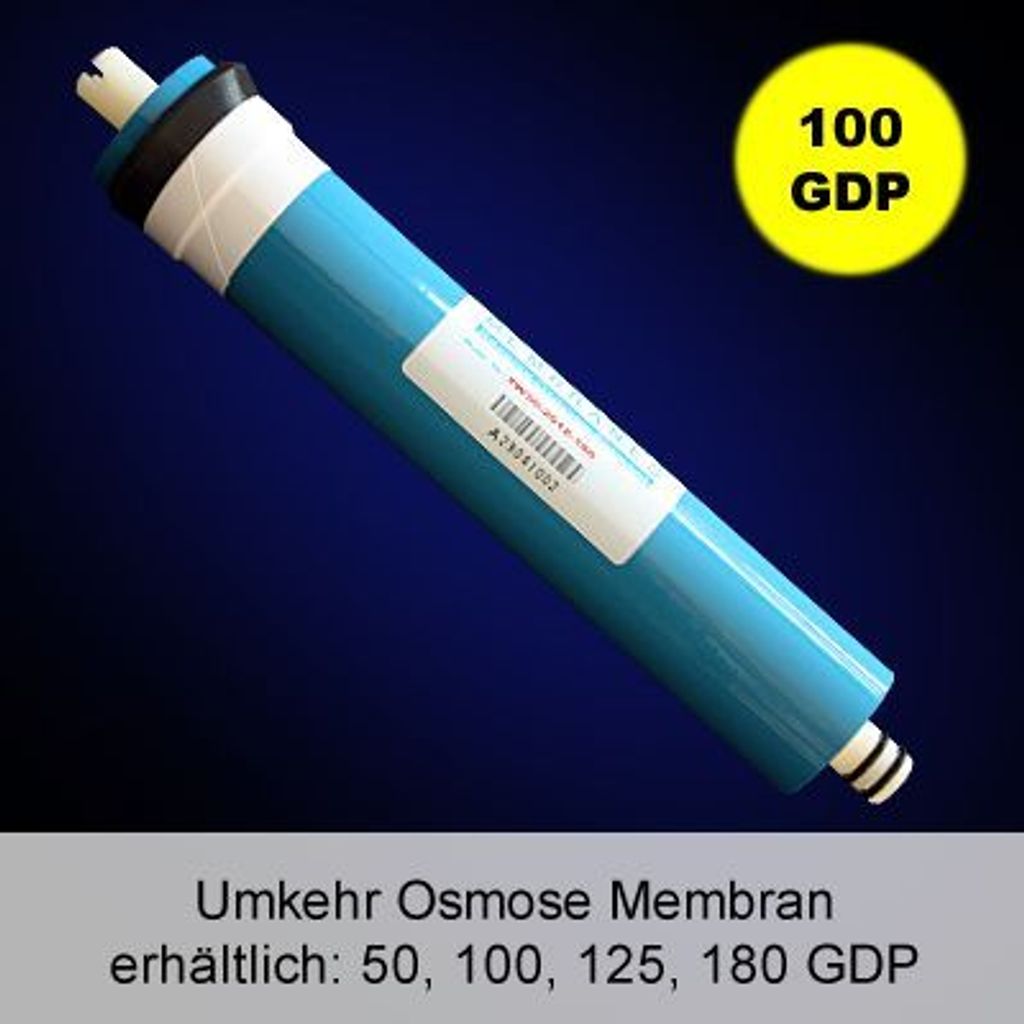 Umkehrosmose Osmose Reverse Osmosis 2012 RO Membran 100 GPD Trinkwasser Aquarium U01