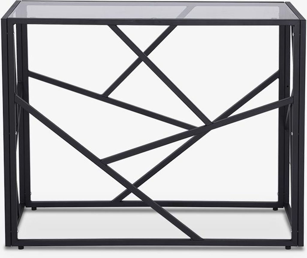 Tavolo da ingresso dal design moderno 100x40x78cm con piano Immagine del prodotto 