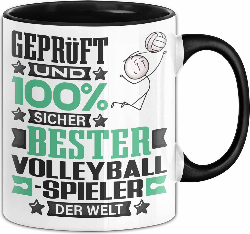 Volleyballspieler Geschenk Lustiger Spruch für Volleyballspieler Geschenkidee Bester Volleyballspieler Der Welt (Schwarz)