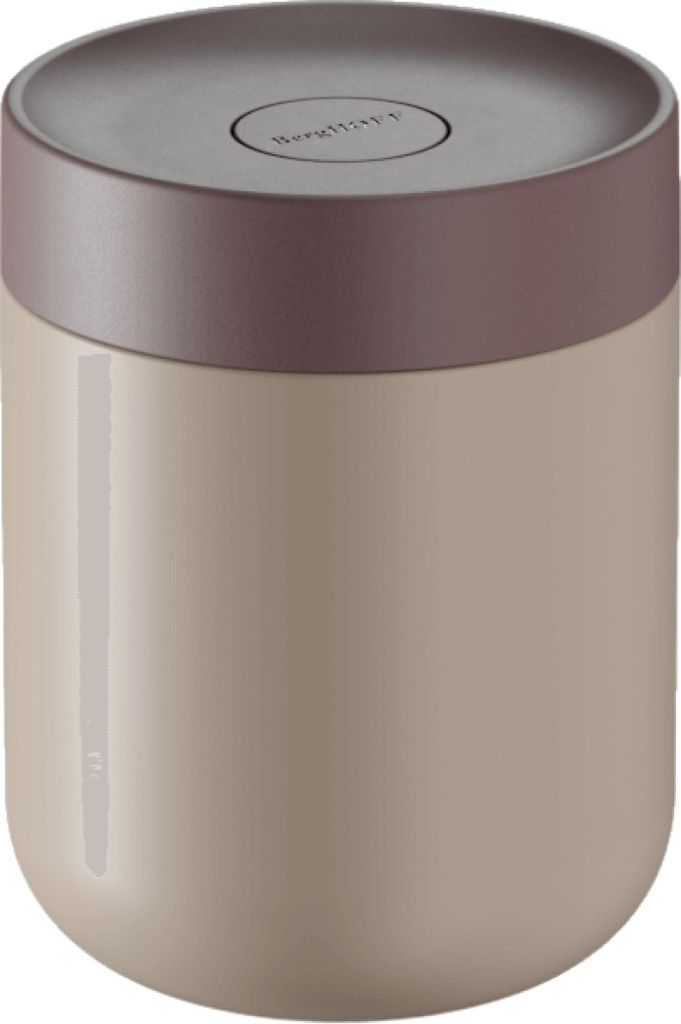 BergHOFF Home Nommie, Thermobehälter für Essen 0,5 l, Thermobehälter, Warm/kalt bis 6 Std., Auslaufsicher, Edelstahl, Spülmaschinenfest, Beige