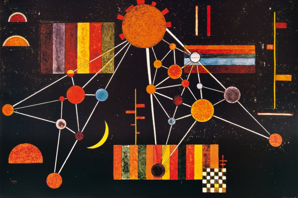 Wassily Kandinsky Kunstdruck Bild - Geflecht Von Oben Nr 231, 1927 (120 x 180 cm)
