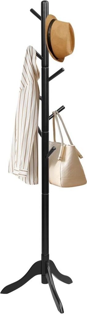 COSTWAY 175cm věšák s 8 háčky, výškově nastavitelný věšák Obrázek produktu 