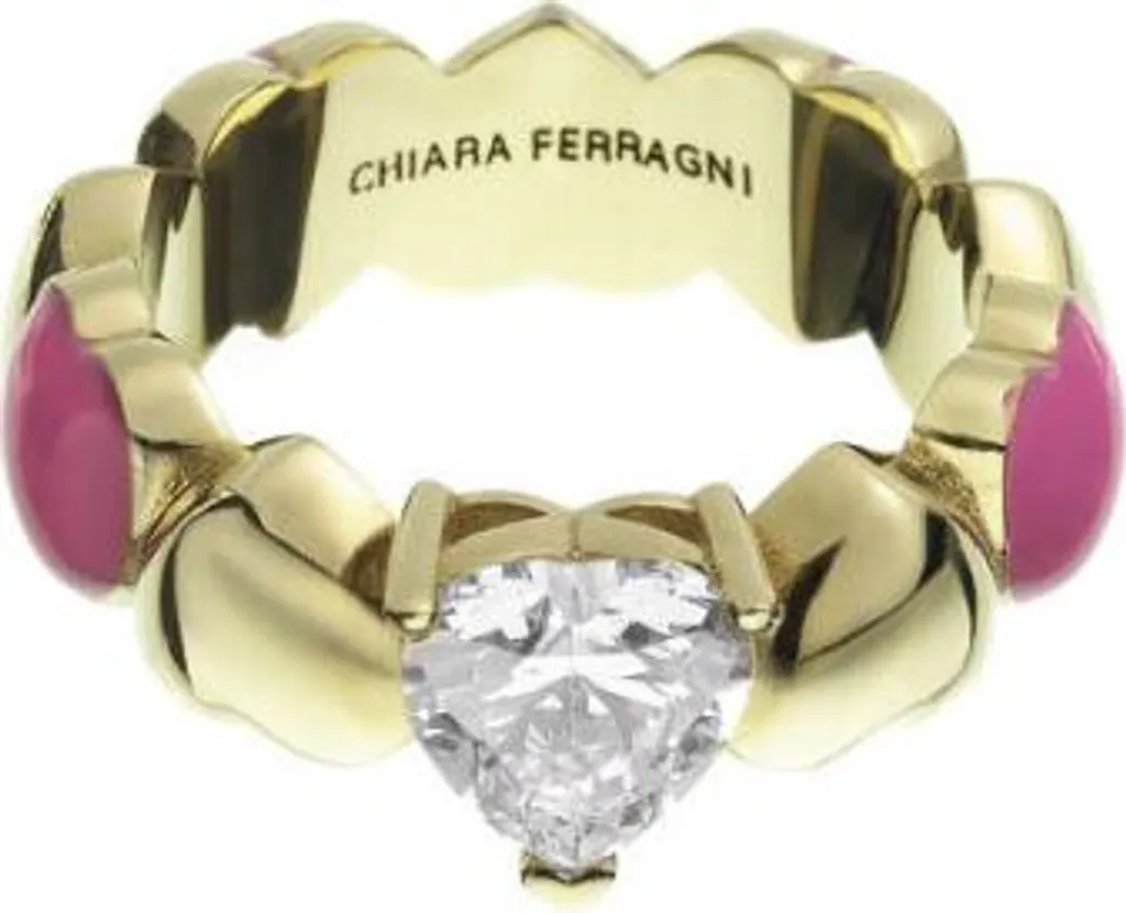 Regalo Donna: Anello Chiara Ferragni J19AWD09018 Rosa e Oro