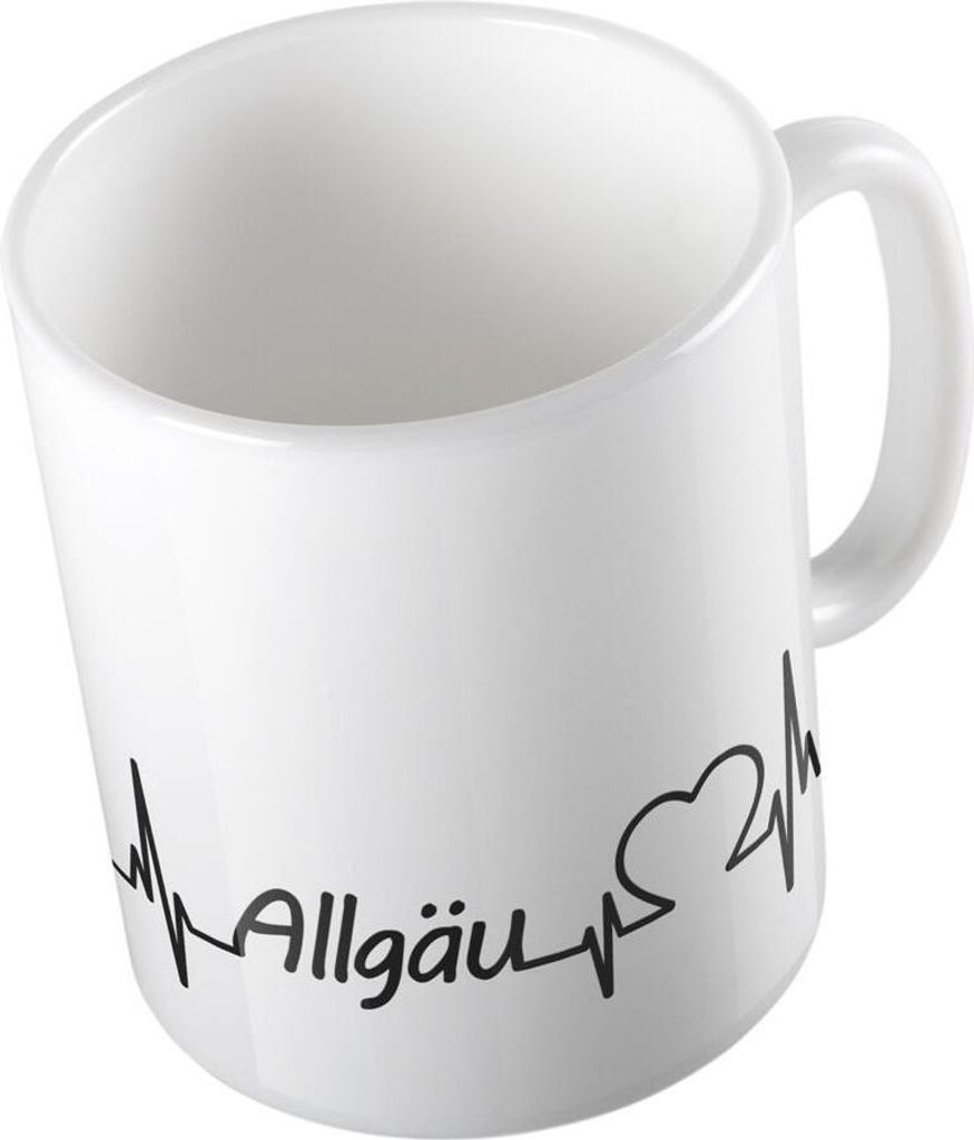 Huuraa Kaffeetasse Allgäu Geschenk Tasse Weiß 330ml Allgäu Produktbild 