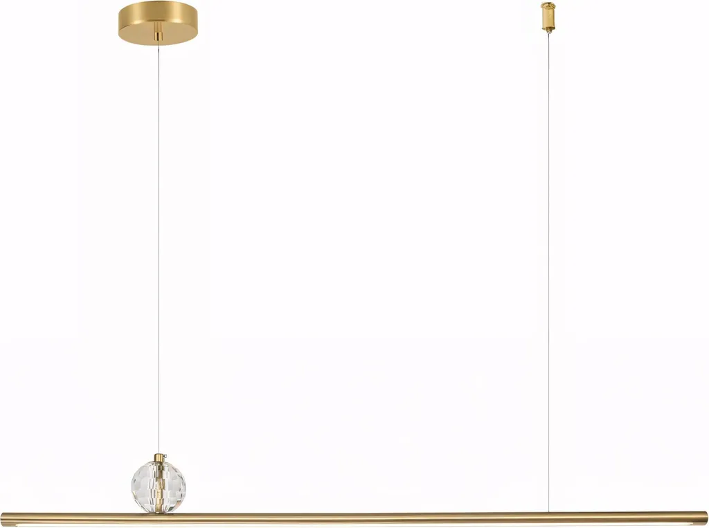 Suspension LED Toolight en Acier Doré Brossé Finition Haut de Gamme