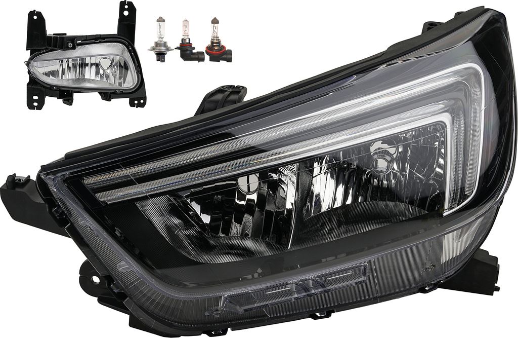 Johns, Scheinwerfer H7 HB3 Links passend für Opel Mokka 07/16- + Nebels. + Leuchtmittel 42520536 42527649 42551992 42566560 42589988 42673058 4269...