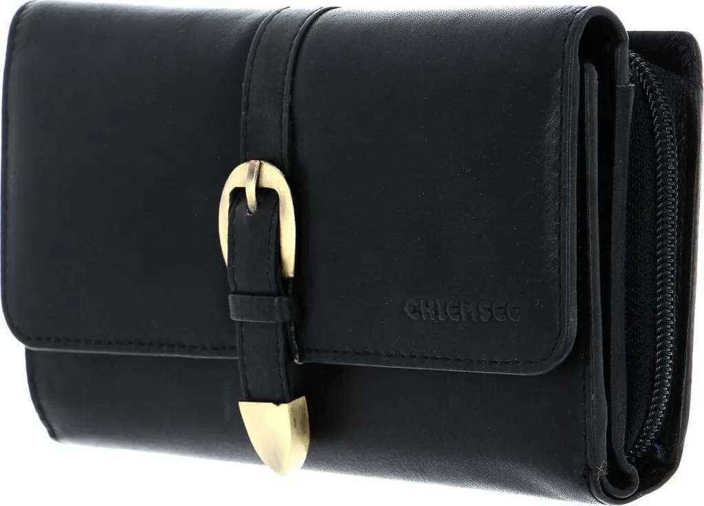 CHIEMSEE Portafoglio Uomo Pelle - Regalo Ideale in Vera Pelle Nera