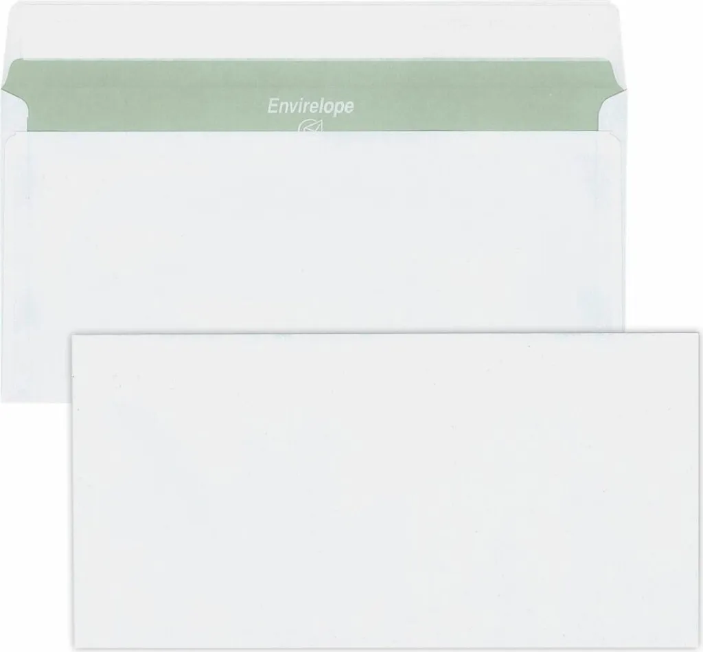 MAILmedia 30044416 Enveloppes Envirelope® DIN long+ Blanc Recyclé 500 pcs