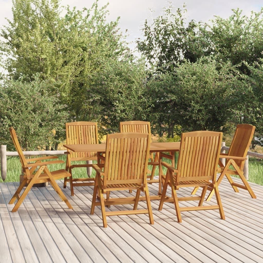 Möbel 7-tlg. Garten-Essgruppe Massivholz Teak - Terrassenmöbel 3154921