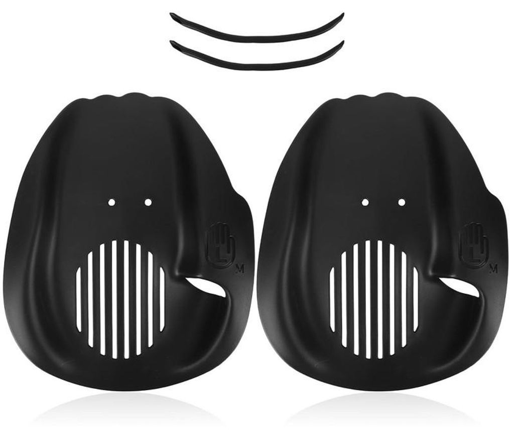 Schwimmhandpaddles Set 19x15cm, Schwimmtraining Zubehör für Kraft & Technik, Hand Paddles für Pool Training & Verein