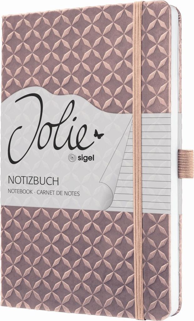 Notizbuch Jolie JN137 A5 liniert Pearl Rose Packung mit 2 Stück