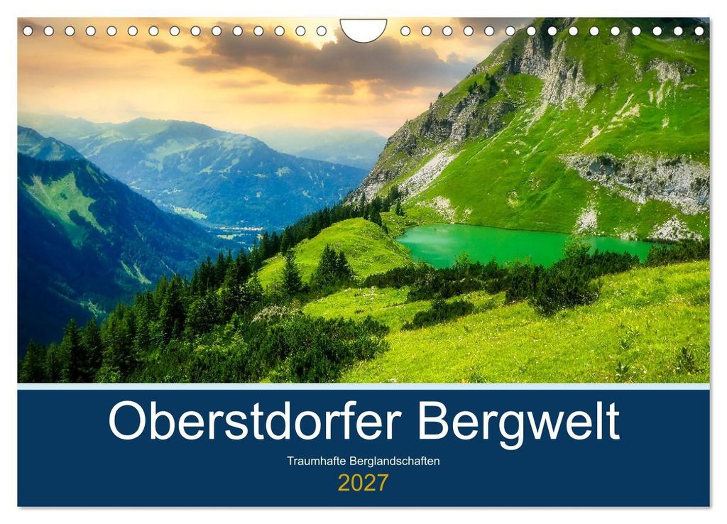 Oberstdorfer Bergwelt (Wandkalender 2027 DIN A4 quer), CALVENDO Monatskalender