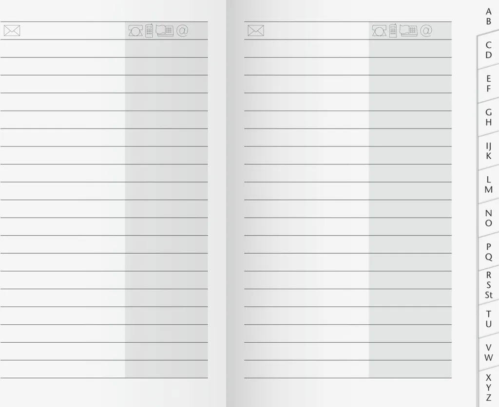 Intercalaires Calendrier 8x11 cm Brunnen 1070023 Carte Rigide x10