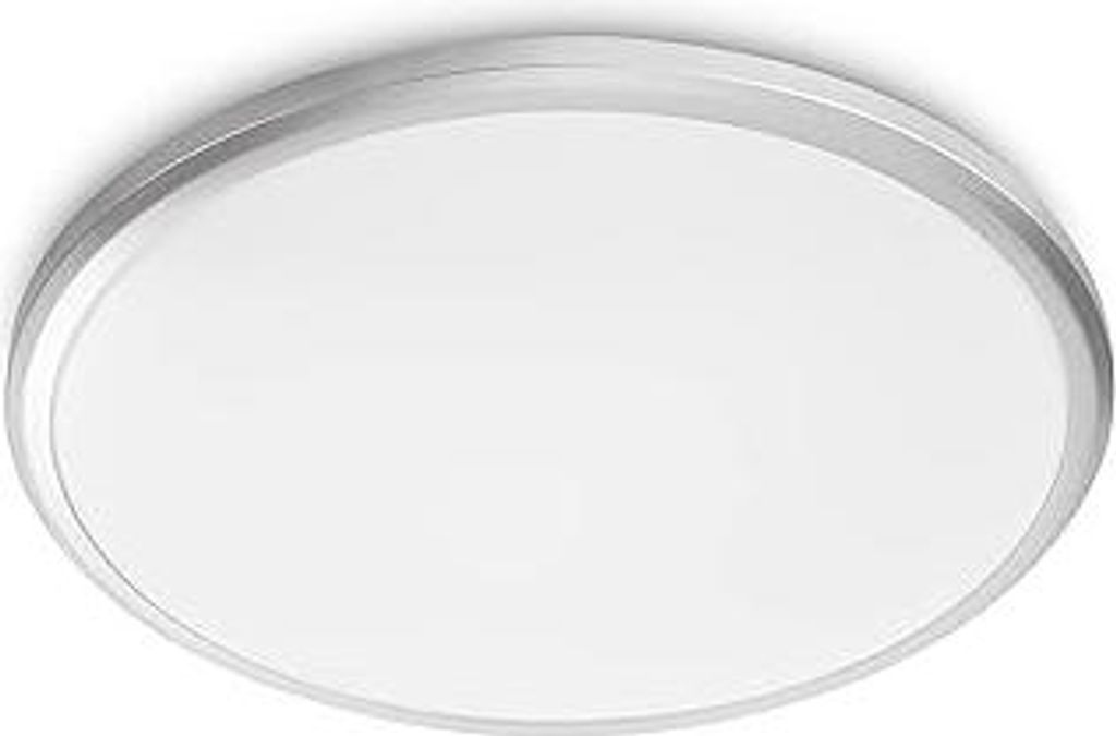Philips LED Spray Deckenleuchte (12 W), IP44 wasserbeständige Badezimmerleuchte mit warmweißem Licht, LED Beleuchtung für das Badezimmer, silber...