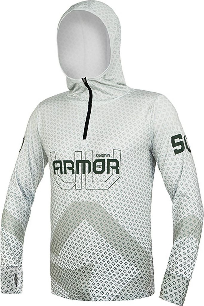 Delphin Tričko Hooded Sweatshirt UV ARMOR 50+ Olive 2XL Obrázek produktu 