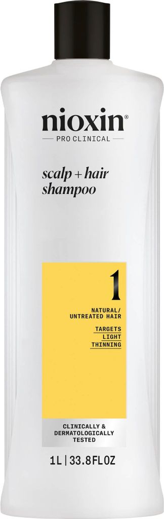 Nioxin Sistema 1 - Champú - Cabello Natural Con Debilitamiento Leve 1000ml