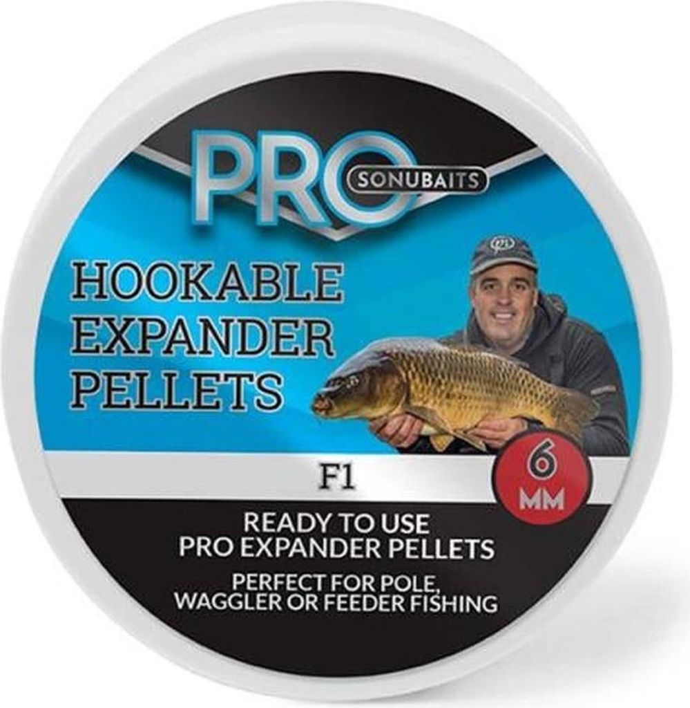 100 g di pellet Sonubaits HOOKABLE EXPANDER da 6 mm F1 - Immagine del prodotto 