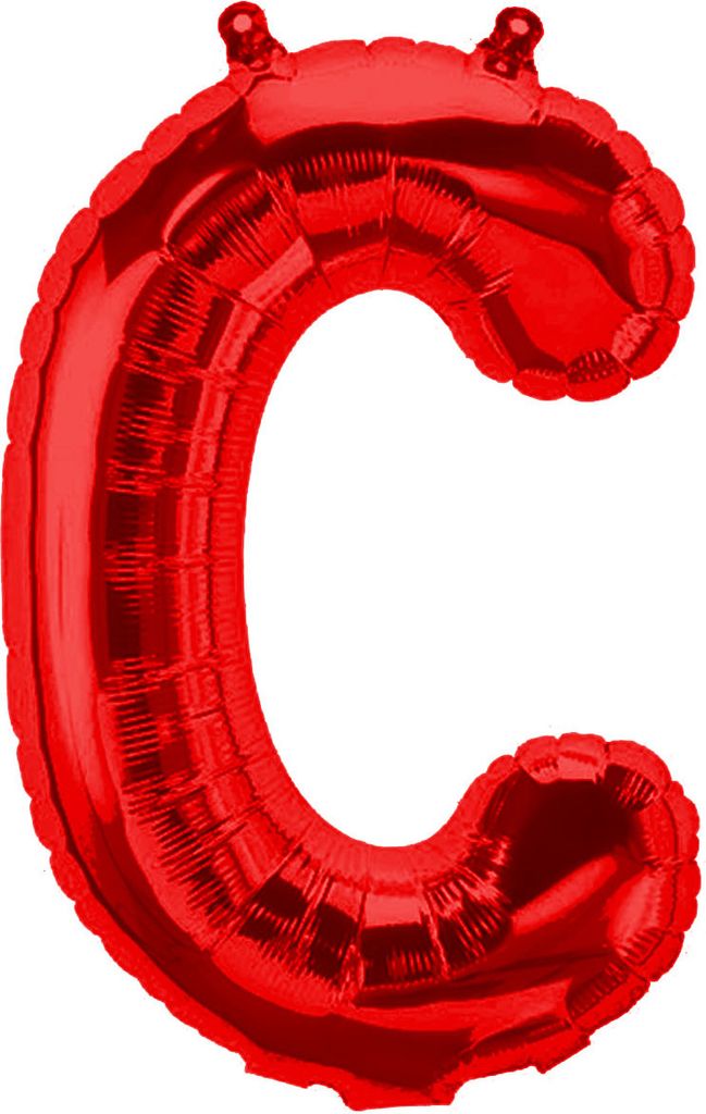 Palloncino in foil lettera C, rosso, 40 cm circa, da Immagine del prodotto 