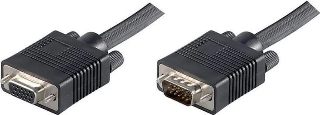 Câble VGA 10 mètres pour Vidéoprojecteur et Moniteur PC Noir 10m
