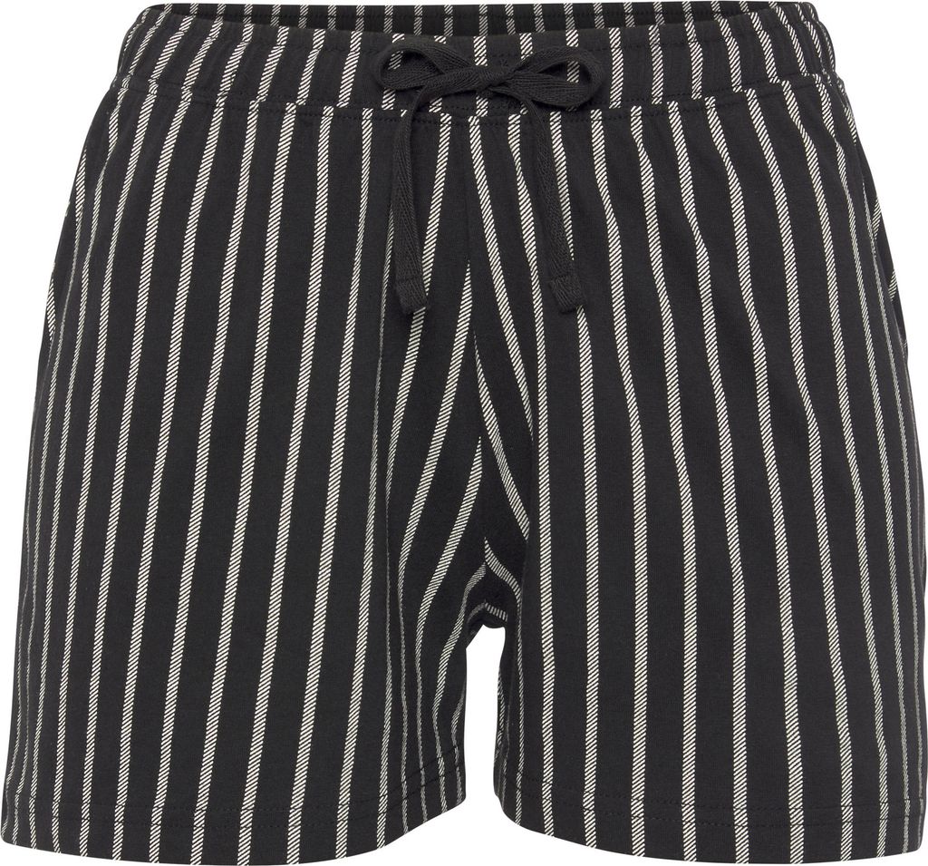 Vivance Dreams Pyjamashorts schwarz-weiß Größe 36/38