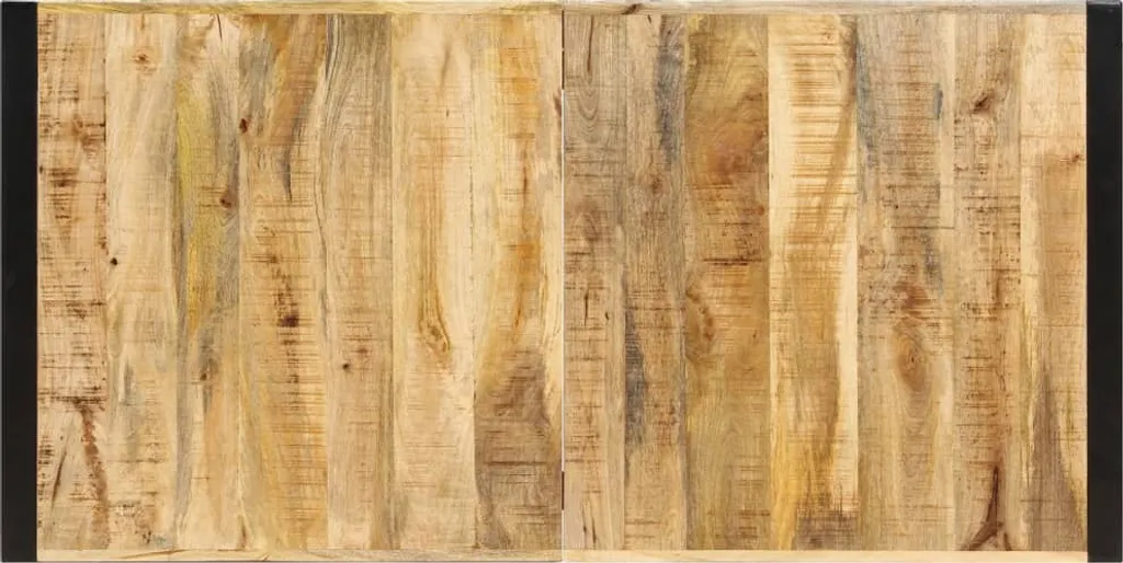 Table à manger bois massif de manguier 160x80cm design rustique chic - 7