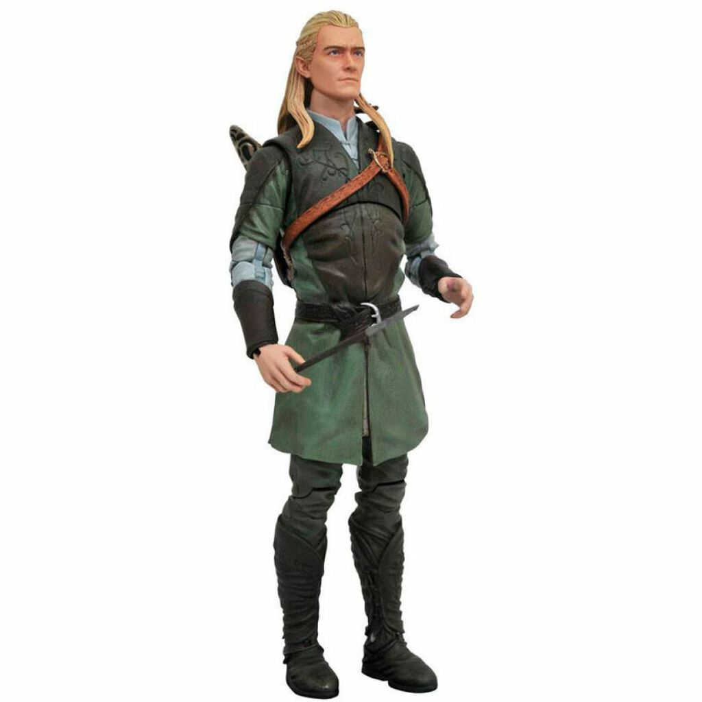 A full-body shot of a Legolas action figure.