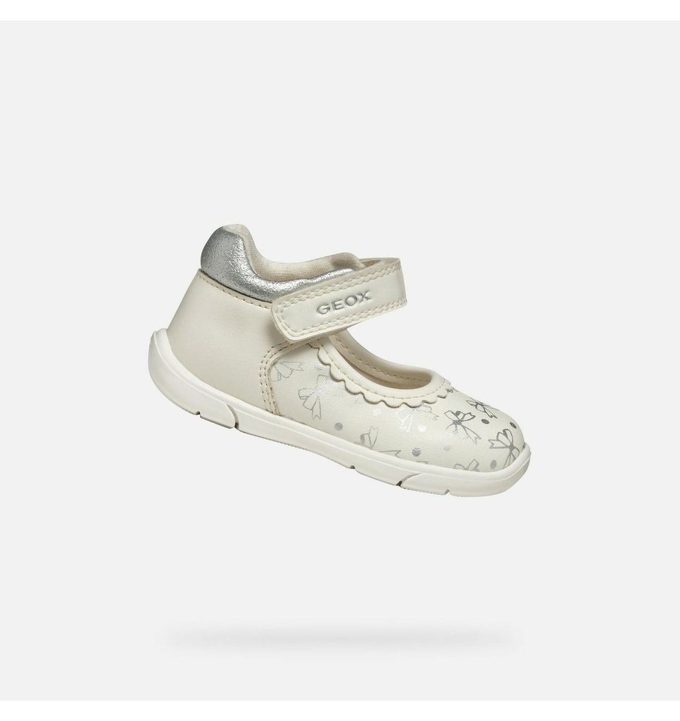 Geox Cremefarbene Mädchenschuhe für die ersten Schritte Zapito 23