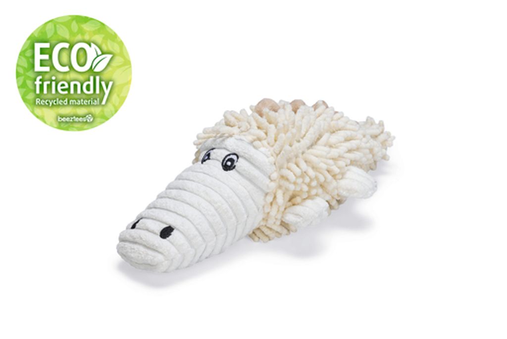 Beeztees Eco Krokodil Jort - Hundespielzeug - Fleece - 100% Recycled -